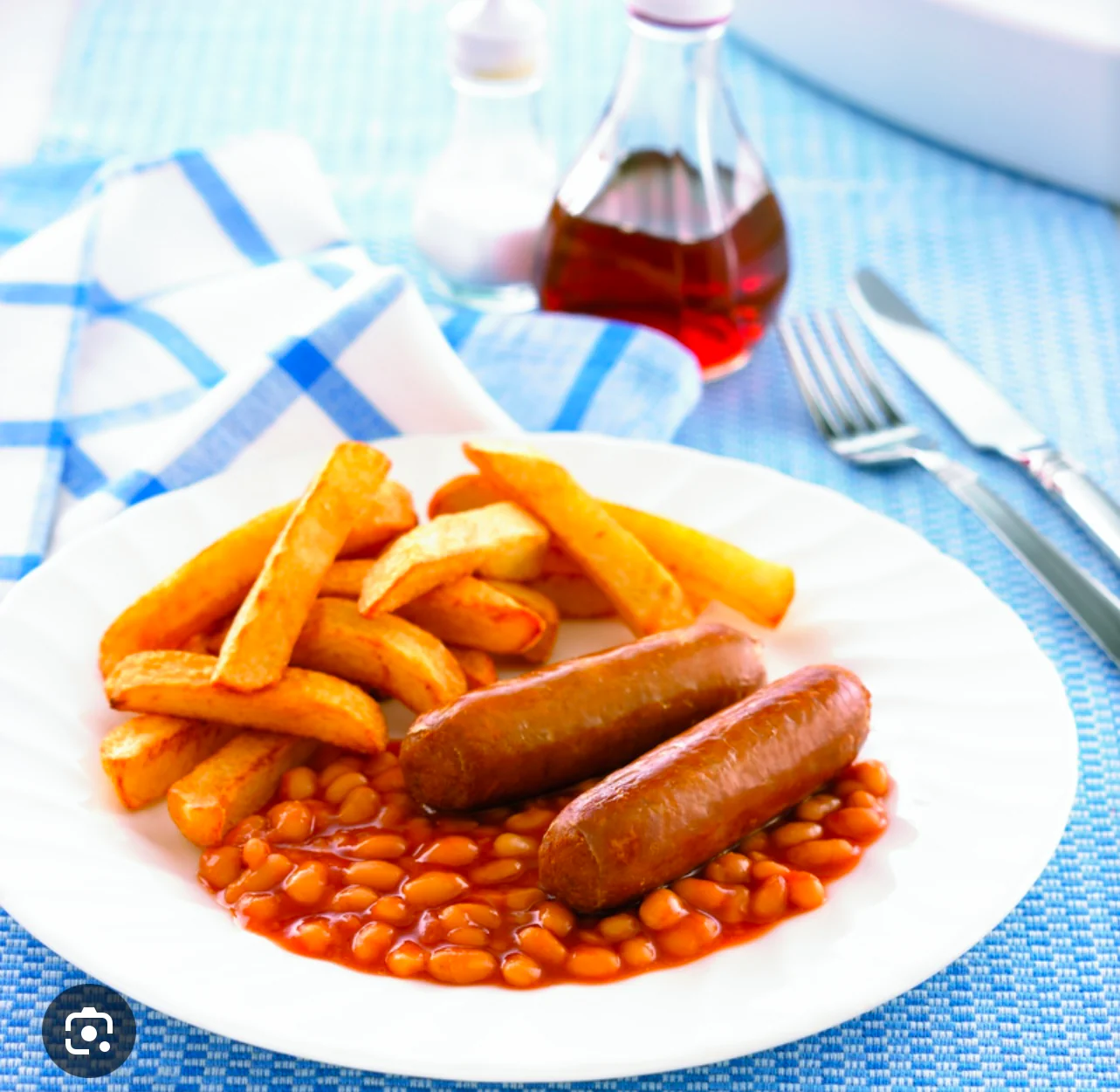 Kids FrankFurter Chips Beans
