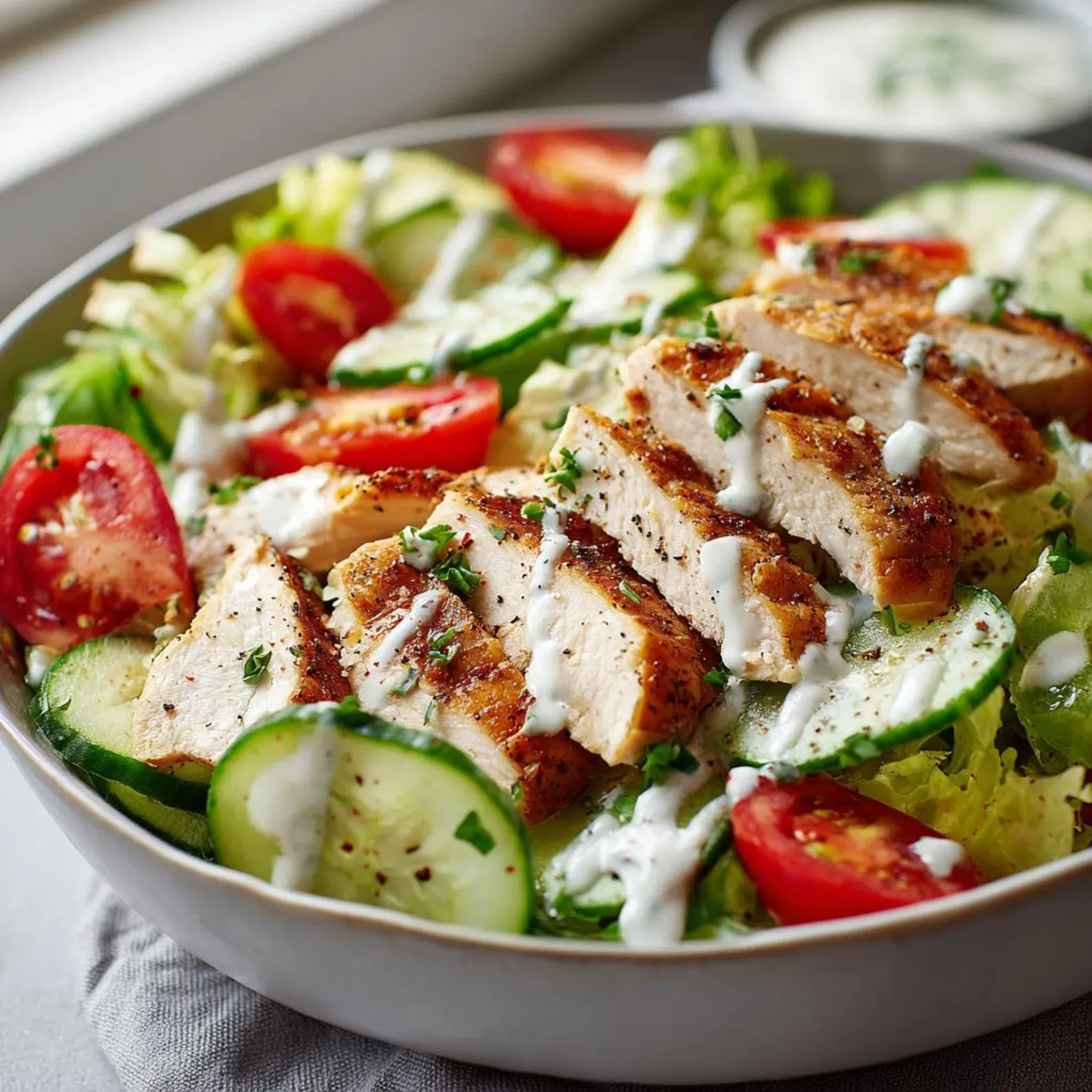 Grilled Chicken and Bacon Salad
